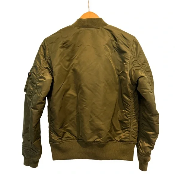 Alpha Industries Sage Green Bomber Jacket - Picture 3 of 13